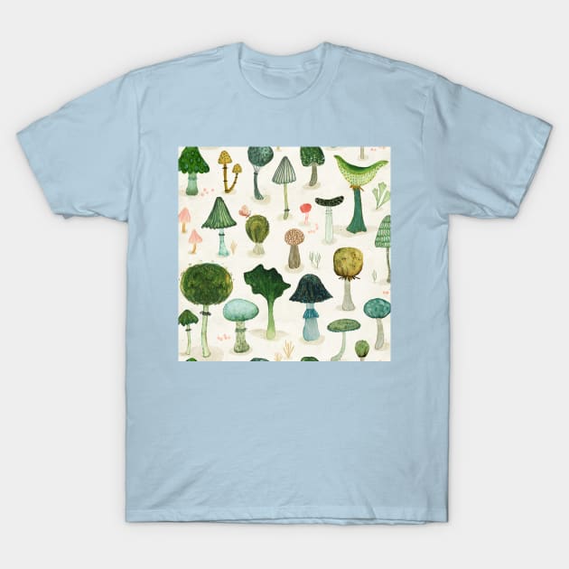 Mushroom T-Shirt by katherinequinnillustration